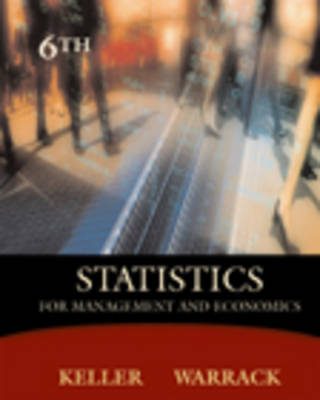 Book cover for Statistics for Management and Economics with Infotrac