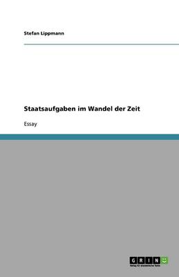 Book cover for Staatsaufgaben im Wandel der Zeit