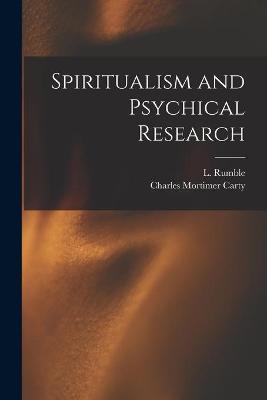 Book cover for Spiritualism and Psychical Research