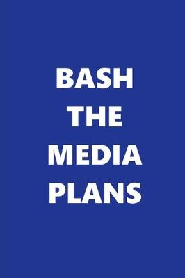 Book cover for 2020 Daily Planner Bash Media Plans Text Blue White 388 Pages