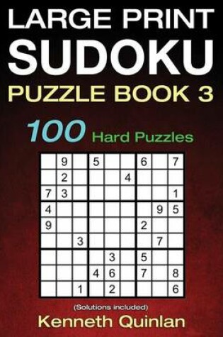 Cover of Large Print SUDOKU Puzzle Book 3