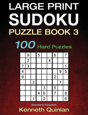 Book cover for Large Print SUDOKU Puzzle Book 3