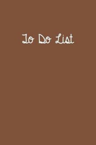 Cover of To Do List Brown