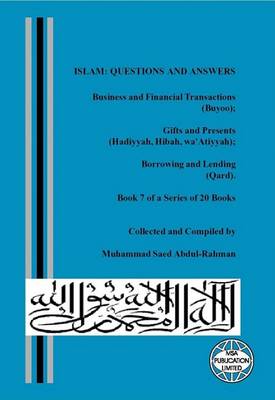 Book cover for Business and Financial Transactions (Buyoo). Gifts and Presents (Hadiyyah, Hibah, Wa'atiyyah)