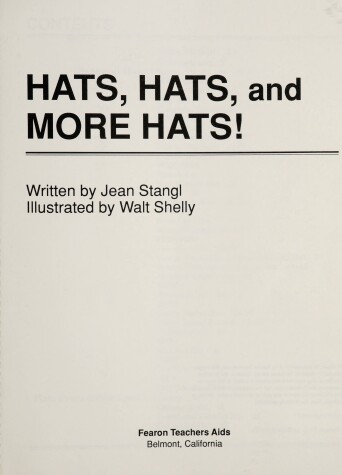 Book cover for Hats, Hats, & More Hats