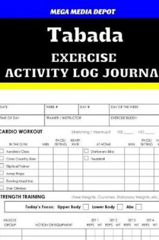 Cover of Tabada Exercise Activity Log Journal