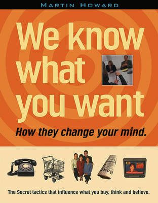 Book cover for We Know What You Want