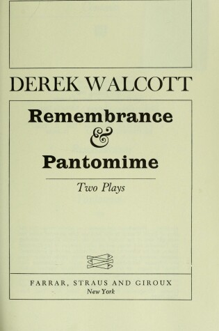 Cover of Remembrance