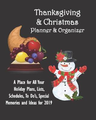 Book cover for Thanksgiving and Christmas Planner and Organizer