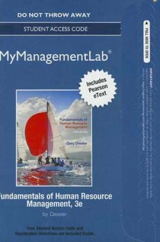 Cover of NEW MyLab Management with Pearson eText -- Access Card -- for Fundamentals of Human Resource Management