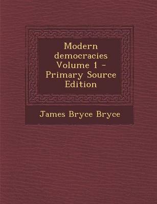 Book cover for Modern Democracies Volume 1