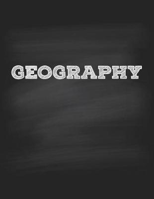 Book cover for Geography Notebook