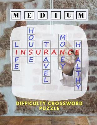 Book cover for Medium Difficulty Crossword Puzzle