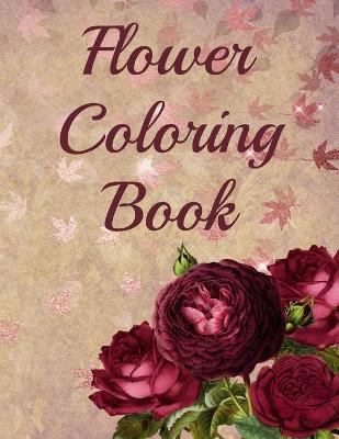 Book cover for Flower Coloring Book