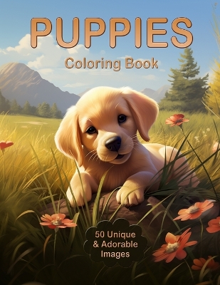 Book cover for Puppies Coloring Book