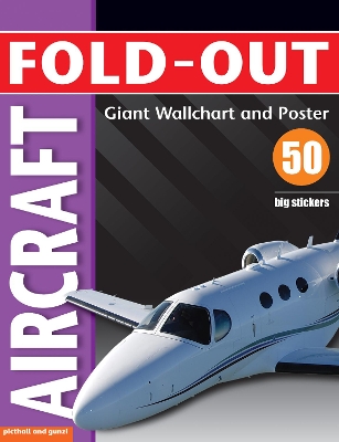 Book cover for Fold-Out Poster Sticker Book: Aircraft