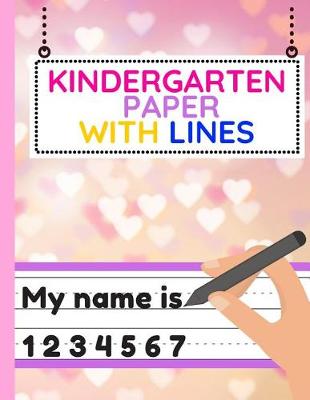 Book cover for Kindergarten Paper with Lines