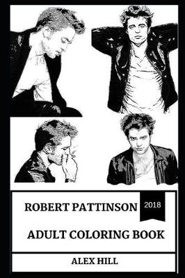 Book cover for Robert Pattinson Adult Coloring Book