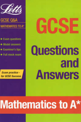 Cover of GCSE Questions and Answers Mathematics to 'A' Star