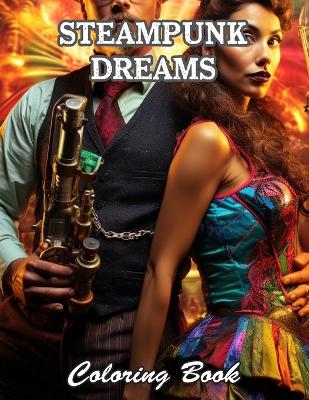 Book cover for Steampunk Dreams Coloring Book