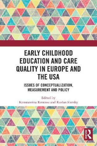Cover of Early Childhood Education and Care Quality in Europe and the USA