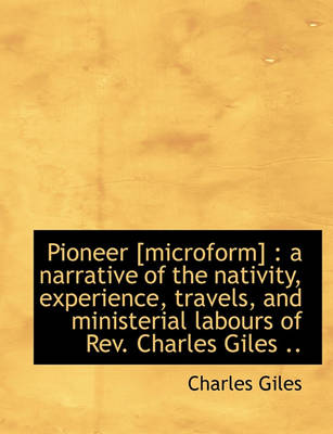 Book cover for Pioneer [Microform]