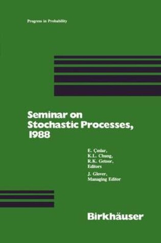 Cover of Seminar on Stochastic Processes, 1988