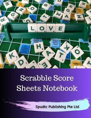 Book cover for Scrabble Score Sheets Notebook