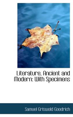 Book cover for Literature, Ancient and Modern