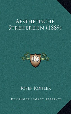 Book cover for Aesthetische Streifereien (1889)