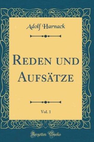 Cover of Reden Und Aufsätze, Vol. 1 (Classic Reprint)