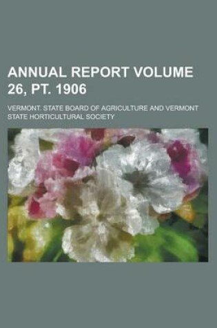 Cover of Annual Report Volume 26, PT. 1906