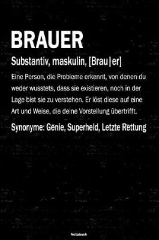 Cover of Brauer Notizbuch