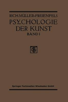 Book cover for Allgemeine Grundlegung und Psychologie des Kunstgeniessens