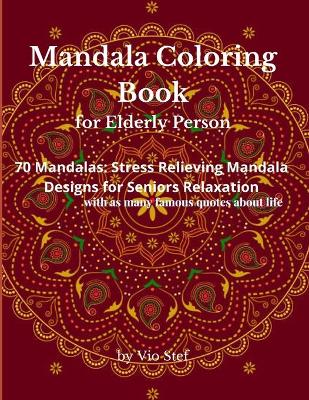 Book cover for Mandala Coloring Book for Elderly Person