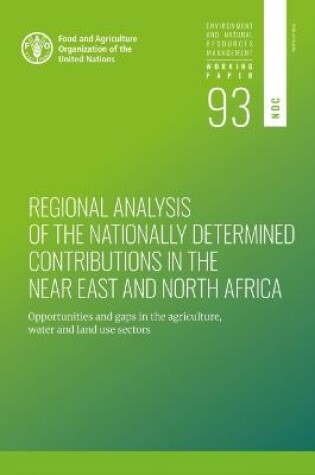 Cover of Regional analysis of the nationally determined contributions in the Near East and North Africa