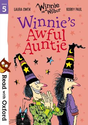 Book cover for Read with Oxford: Stage 5: Winnie and Wilbur: Winnie's Awful Auntie