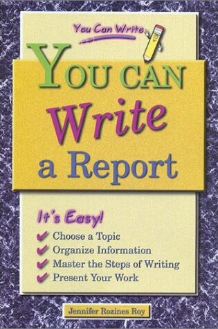 Cover of You Can Write a Report