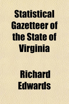 Book cover for Statistical Gazetteer of the State of Virginia