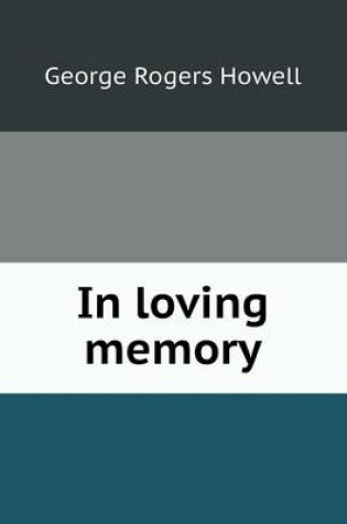 Cover of In loving memory