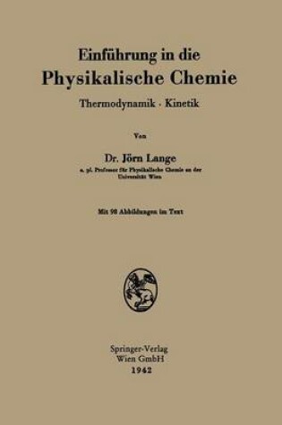 Cover of Einführung in die Physikalische Chemie