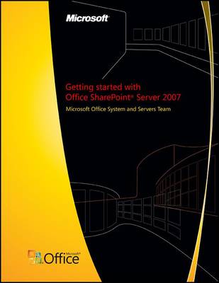 Book cover for Getting Started with Office SharePoint Server