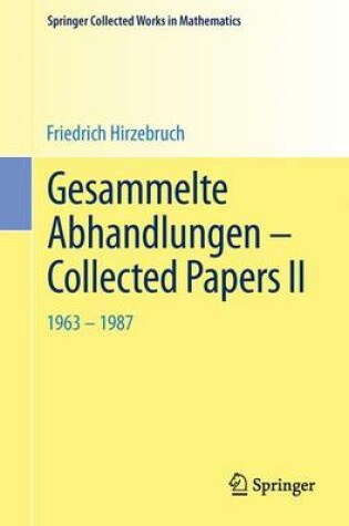 Cover of Gesammelte Abhandlungen - Collected Papers II
