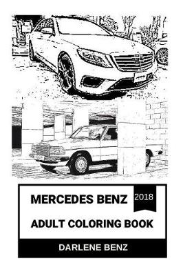 Book cover for Mercedes Benz Adult Coloring Book