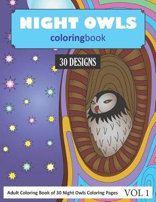 Book cover for Night Owls Coloring Book