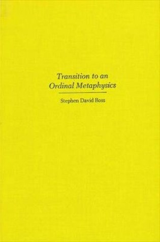 Cover of Transition to an Ordinal Metaphysics