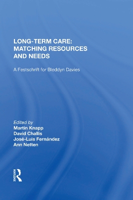 Book cover for Long-Term Care: Matching Resources and Needs