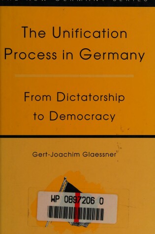 Cover of The Unification Process in Germany