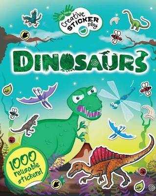 Book cover for Little Hands Sticker Book-Dinosaurs