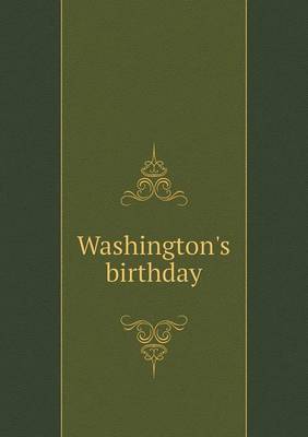 Cover of Washington's birthday